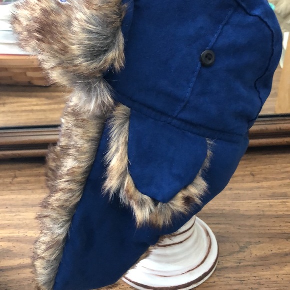 NEW WARM AWESOME Furry/Suede Trapper Hat - SC Pelicans Baseball Team - Picture 4 of 11